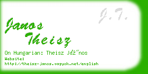 janos theisz business card